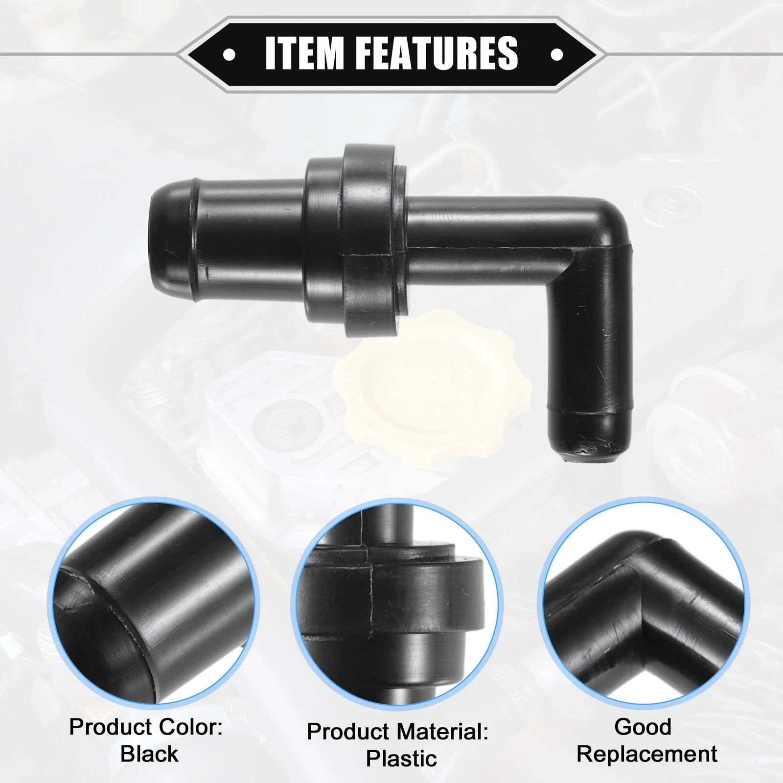 PCV Valve for Toyota Camry (1988–1991) & Acura TL (1996–1999) Black