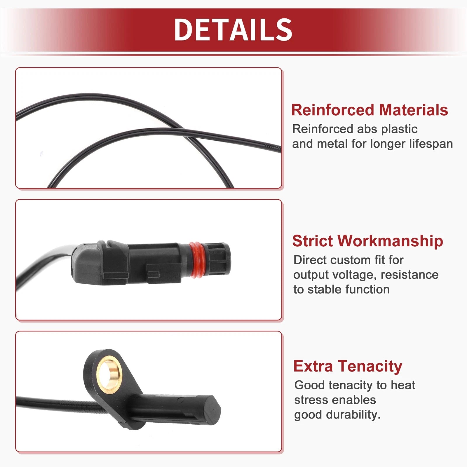 ABS Wheel Speed Sensor No. 2305400717 for Mercedes-Benz SL63 (2009–2012)