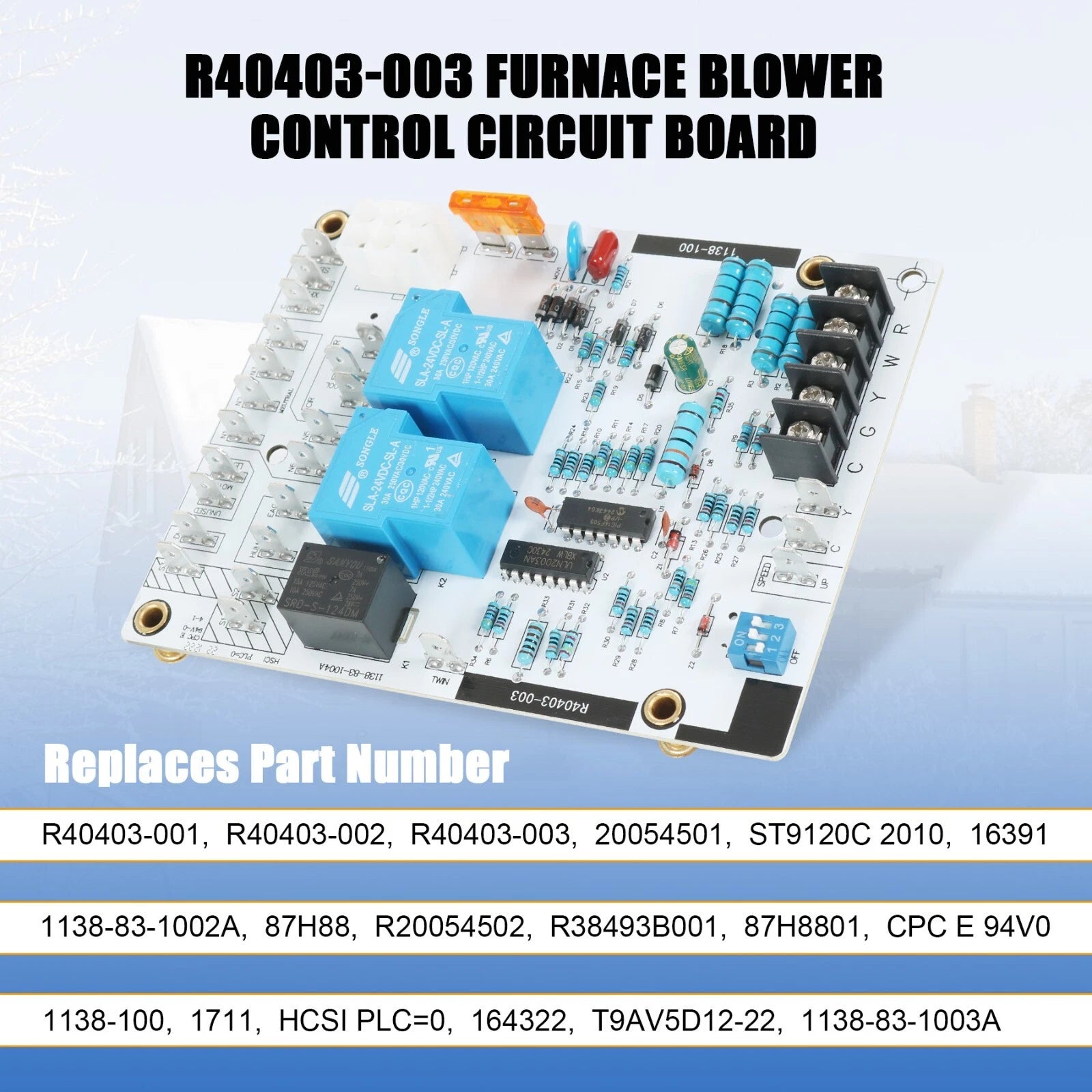 Blower Control Circuit Board for B/C Blower Controls (Furnace)