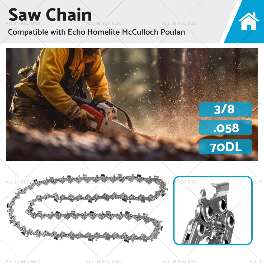 3/8 058 70DL Semi Chisel Carbide Chainsaw Chain for Echo