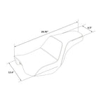 Driver & Passenger Seat for Harley Dyna Low Rider Super Glide (2006-2017)
