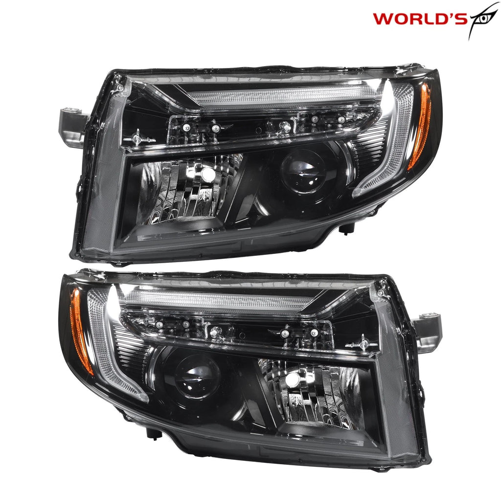 Set of 2 LED Headlights for Honda Ridgeline/Passport (2022–2025) Black
