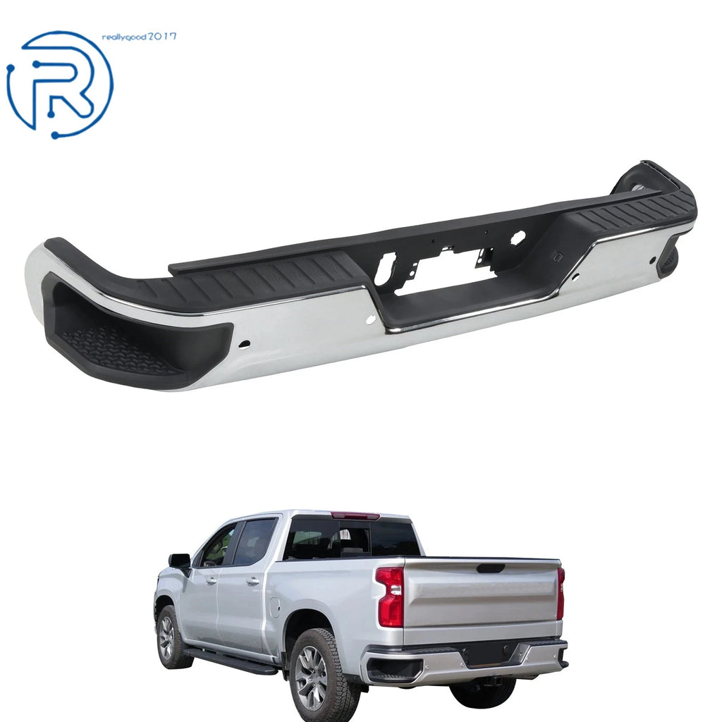 Chrome Rear Bumper for Sierra Silverado 2500 3500 (2020–2024)