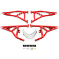 Red High Clearance Steel Front A Arms for Polaris RZR XP Turbo / 4 1000 (2014–2023)