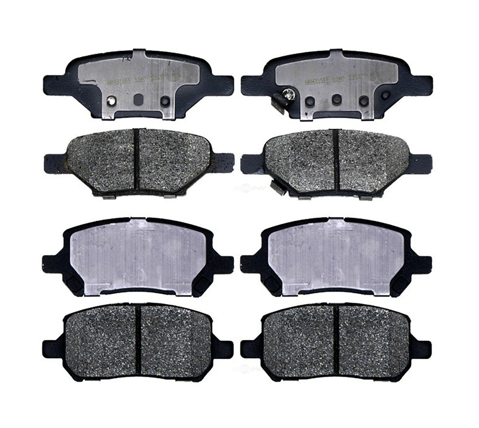 Set of 4 Ceramic Brake Pads for Chevy Pontiac G5 Saturn (2007–2010)