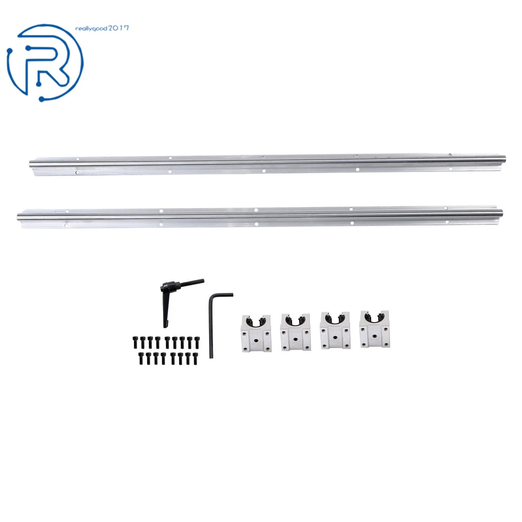 Set of 2 Linear Rails & 4 Carriage Bearing Blocks for SBR16