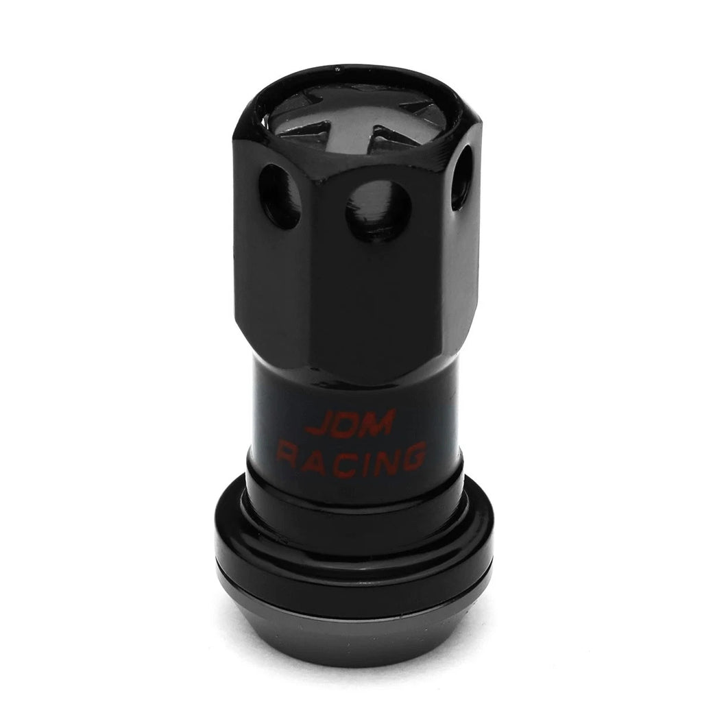 Set of 16 Aluminum Black Lug Nuts + Adapter M12x1.5 for Rims