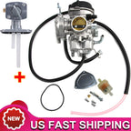 Carburetor & Fuel Valve Petcock for Suzuki LTZ 400 (2003–2007) & Kawasaki KFX