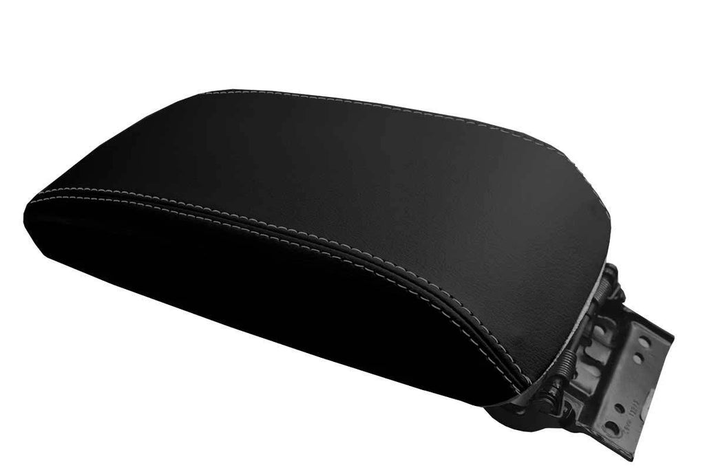 Leather Console Lid Armrest Cover for Mazda 6 (2009–2013) Gray Stitch