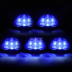 5Pcs Smoked Blue LED Cab Roof Running Lights for Ford Super Duty (1999–2016)
