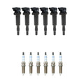 Set of 6 Ignition Coils & Spark Plugs for BMW F07 F12 F15 F25 (2011–2017)