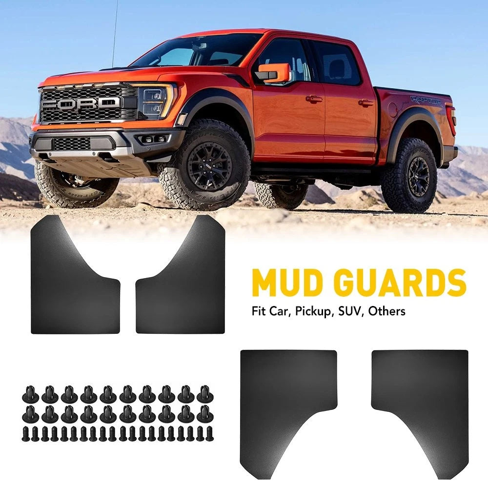 Set of 4 Universal Thicker Mud Flaps for Pickup Truck Van