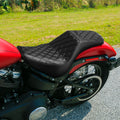 Black Driver Rider Passenger Seat for Harley Softail Street Bob FXBB (2018–2025)