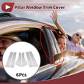 6 Pcs Door Pillar Window Trim for Mercedes-Benz B-Class (2012-2019) Chrome