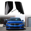 Front Pair Tow Hook Covers for BMW 3 Series G20 (2023) - Black ABS