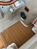 Swim Platform Cockpit Pad for Larson 350 Cabrio (2007) - EVA Teak Deck Mat