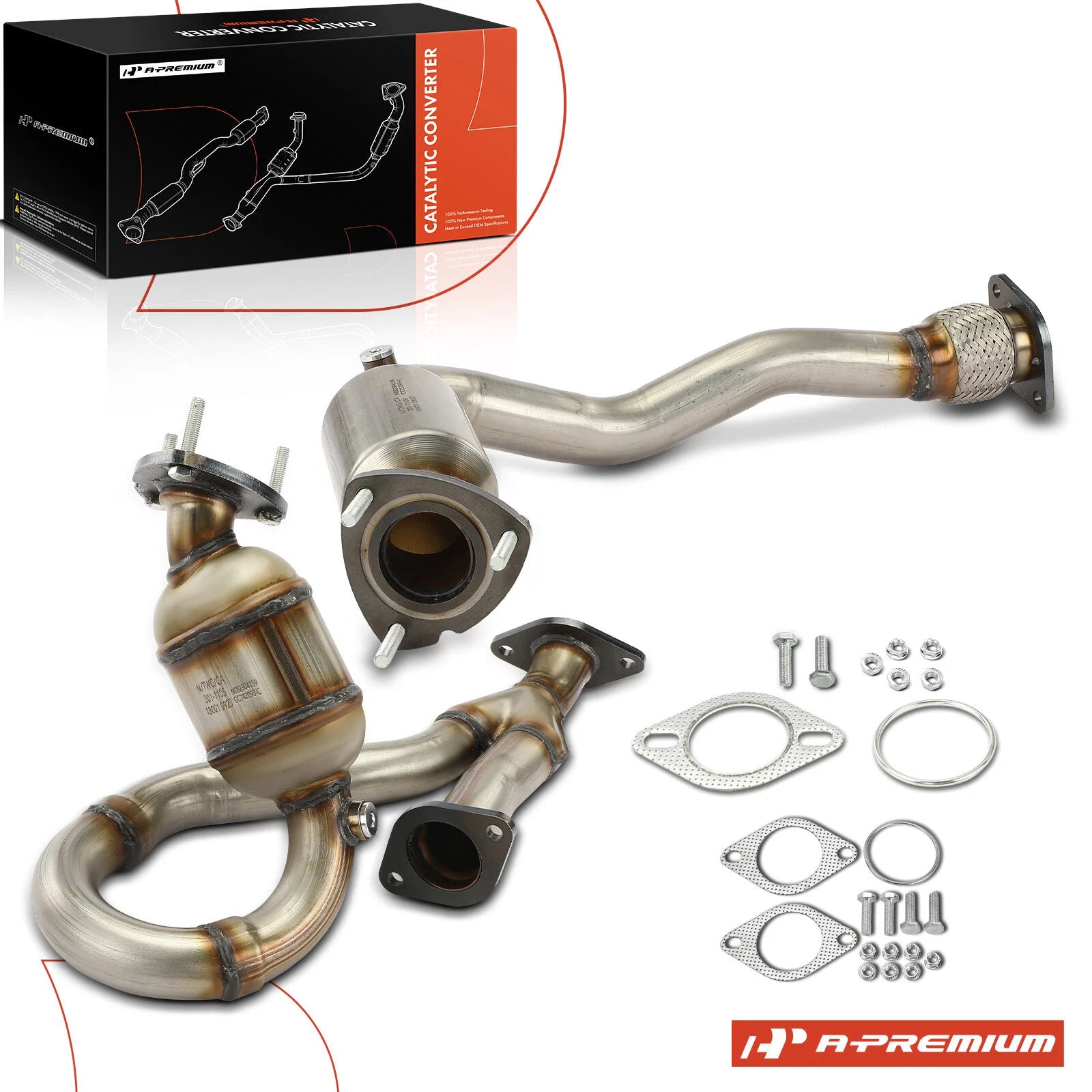 2X Front Catalytic Converter for Chevrolet Malibu Pontiac G6 (2008–2012)