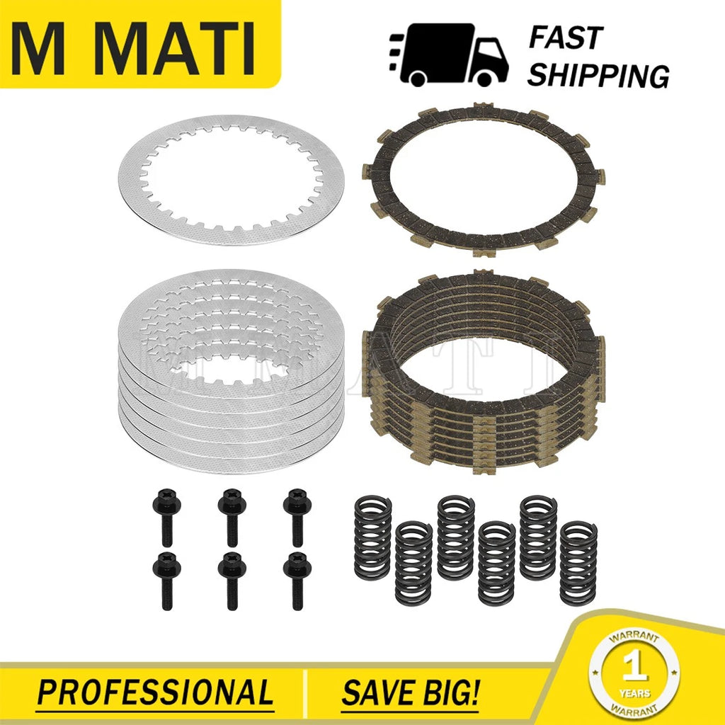 Clutch Friction Disc Steel Plates & Springs Bolt Kit for Yamaha YZ250 (2002–2024)