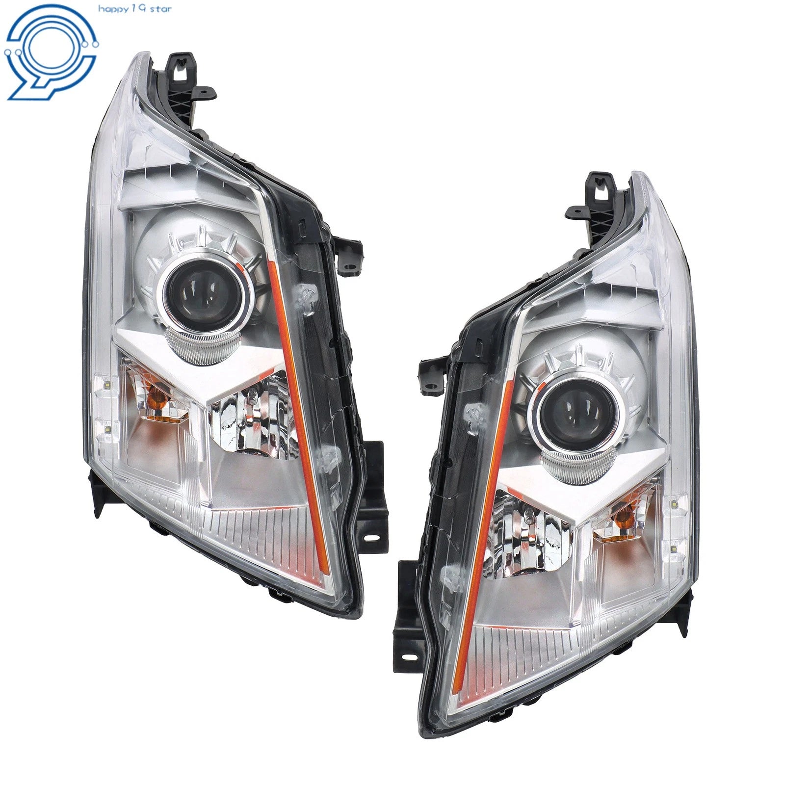 Halogen Projector Headlights Pair for Cadillac SRX (2010–2016)