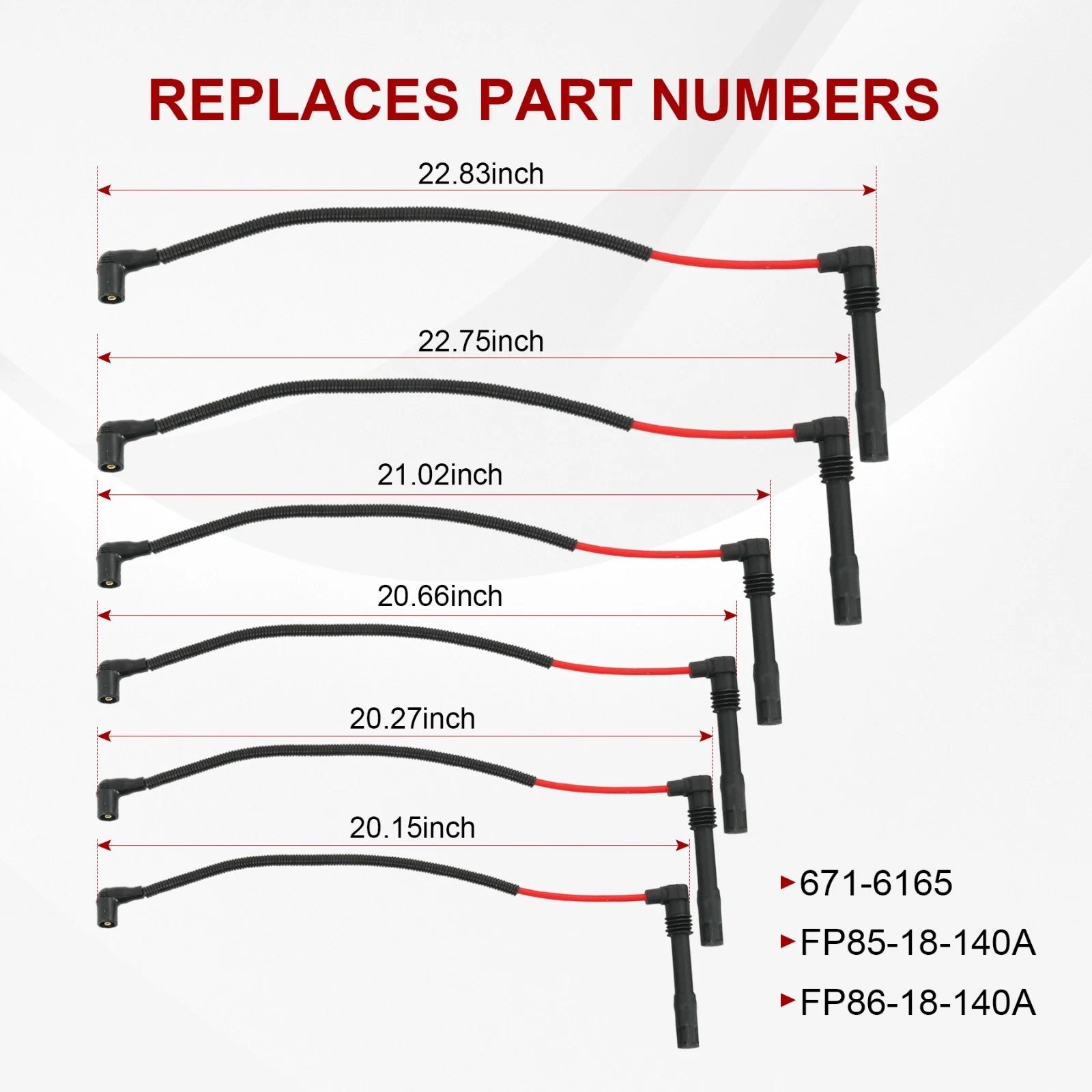 Red Spark Plug Wire Set for Volkswagen Passat Audi A4 A6 (1998–2005)