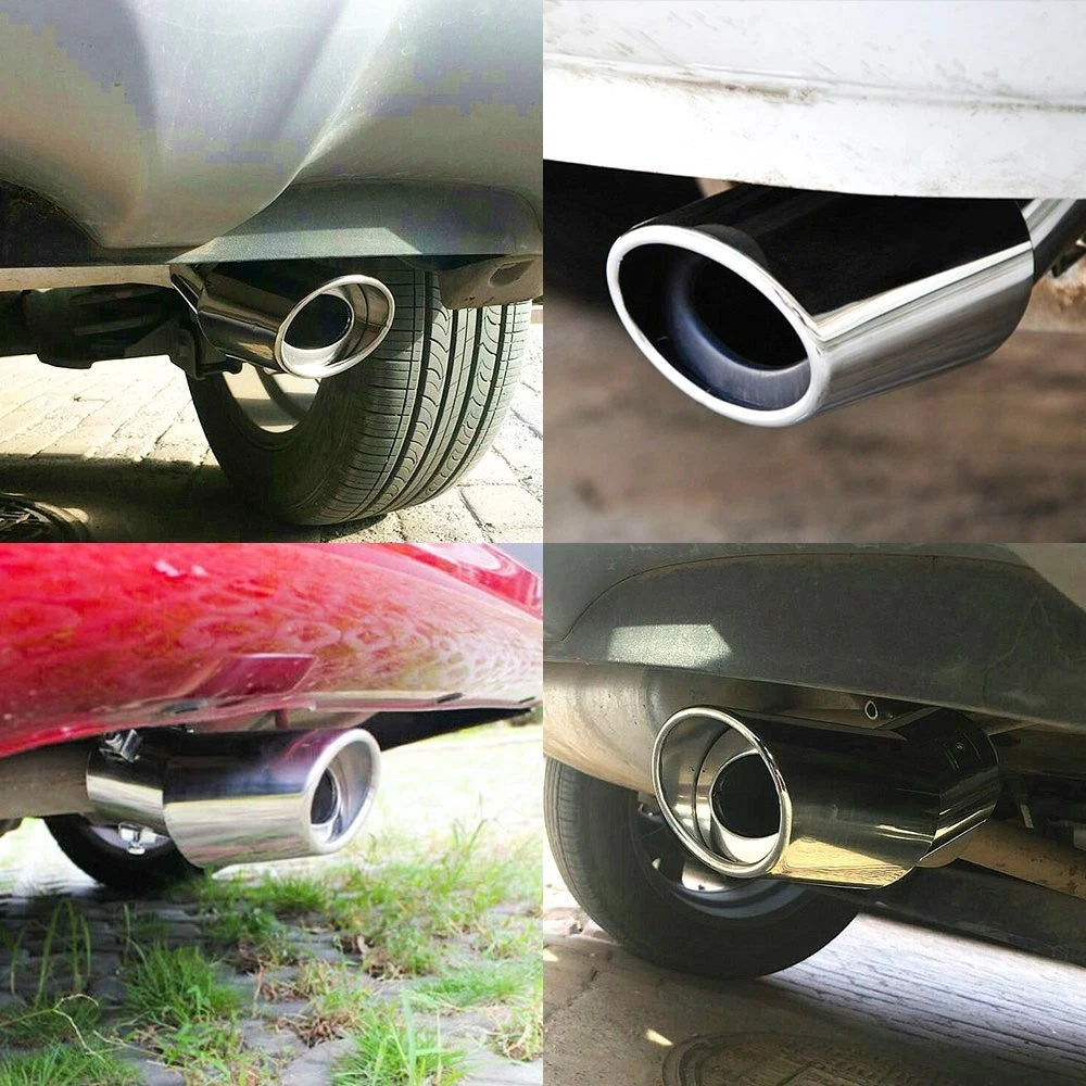 Chrome Exhaust Pipe Tail Muffler Tip for Universal Cars