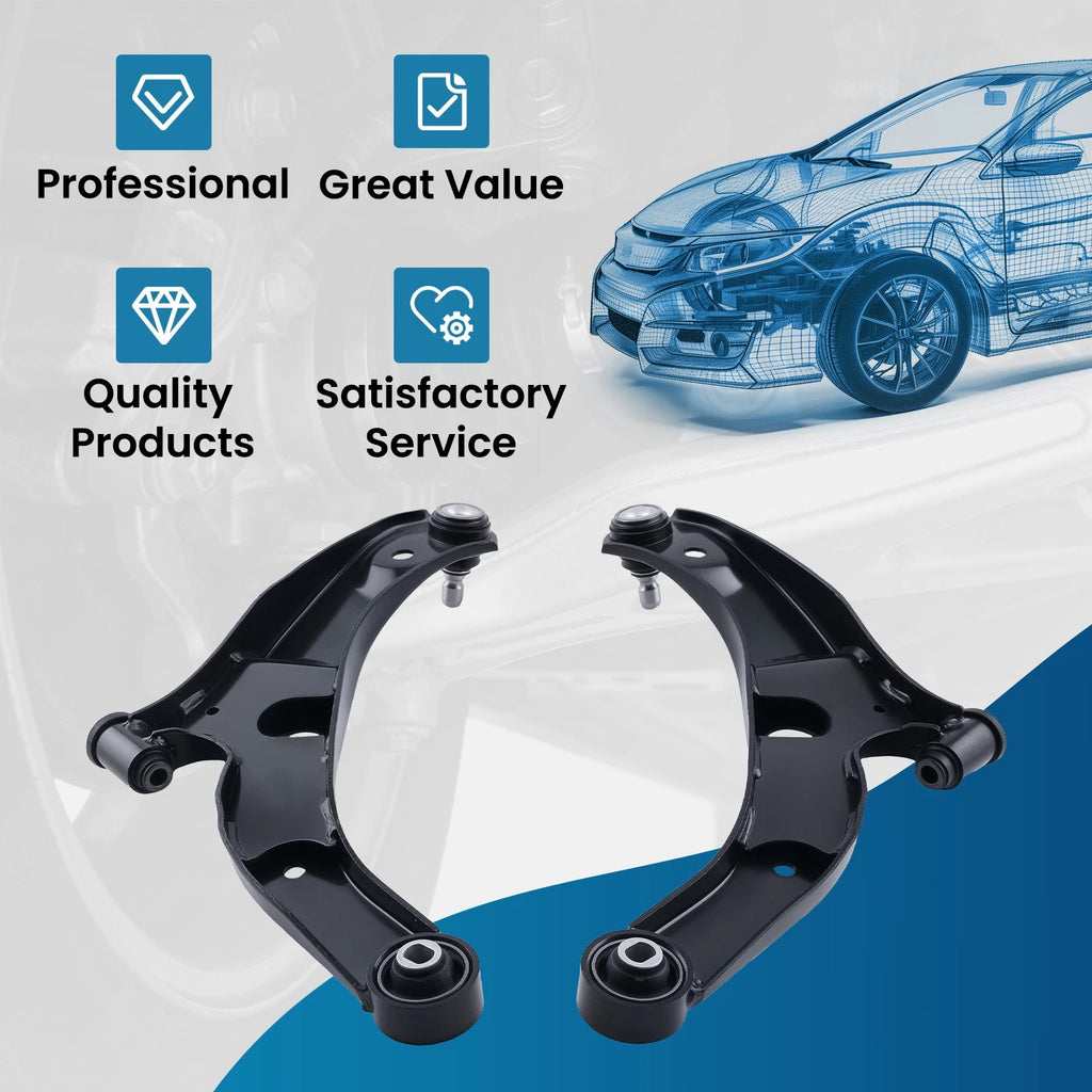Set of 2 Lower Control Arms with Ball Joints for Mazda VXC90 (1999–2003)