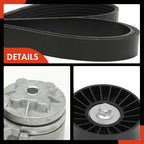 2X Serpentine Belt Drive Component Kit for Ford E-150 E-250 (2000-2014)