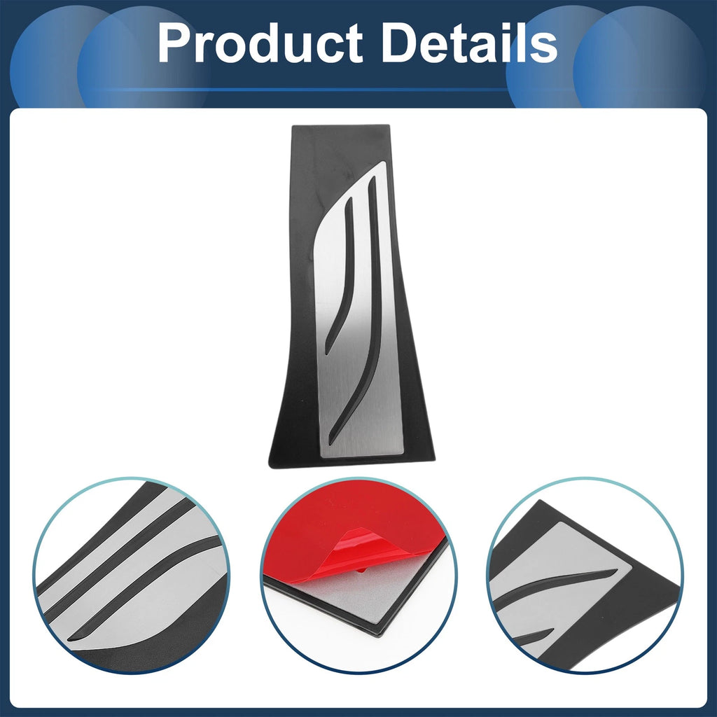 1 Pc Footrest Pedal Cover for BMW X5 (2008–2019) Silver Tone