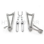 Rear Passenger Foot Pegs Brackets for Yamaha YZF R6S (2006–2010) Silver
