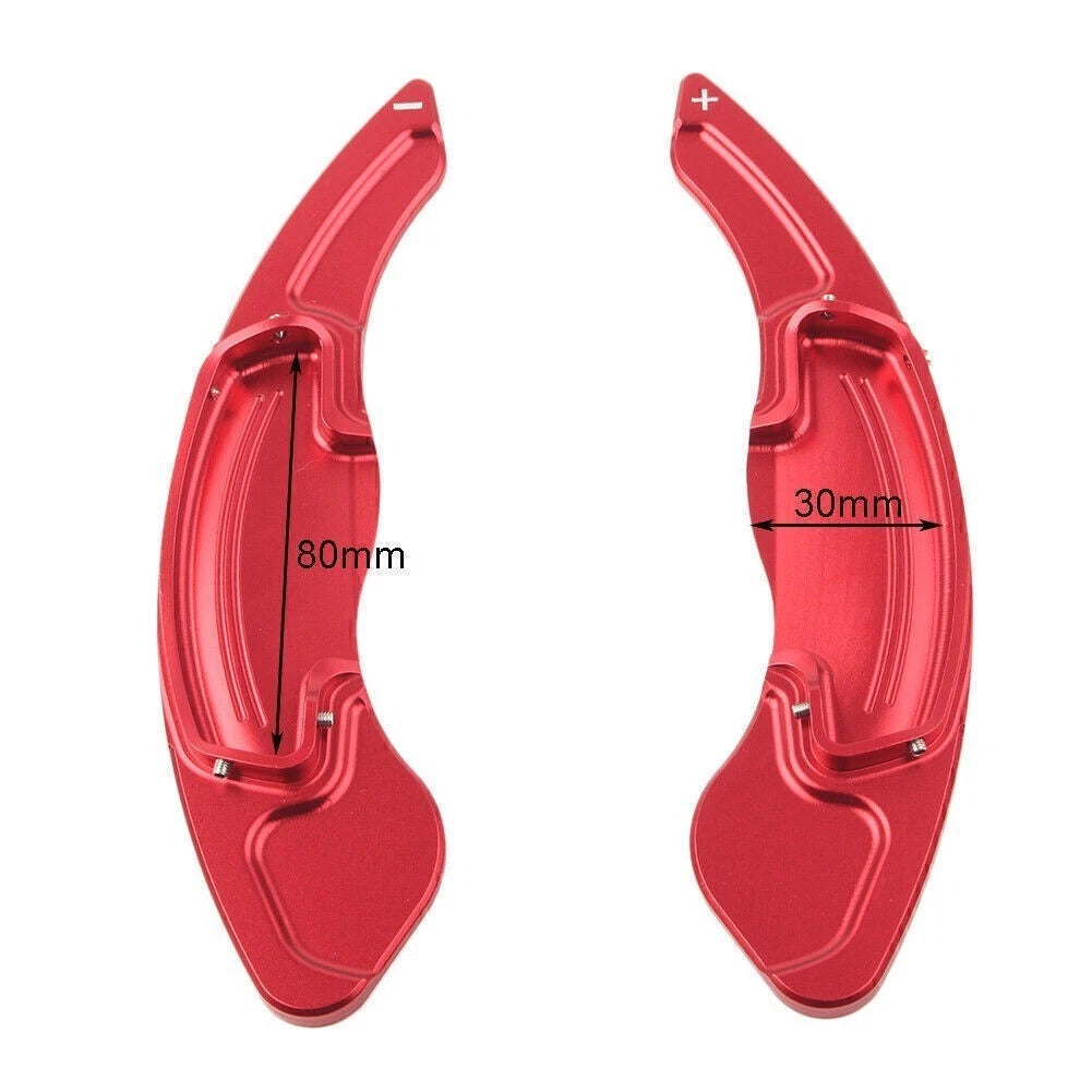 2X Red Steering Wheel Shift Paddle Extensions for Honda Accord Acura CDX (2018–2023)
