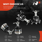 Set of 4 Front Ball Joints for Chevy Blazer S10 GMC S15 Jimmy Isuzu Hombre (1990–2005)