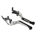 CNC Silver Extendable Brake Clutch Levers for Yamaha FJR 1300, XJR1300 (04-20)