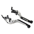 CNC Silver Extendable Brake Clutch Levers for Yamaha FJR 1300, XJR1300 (04-20)