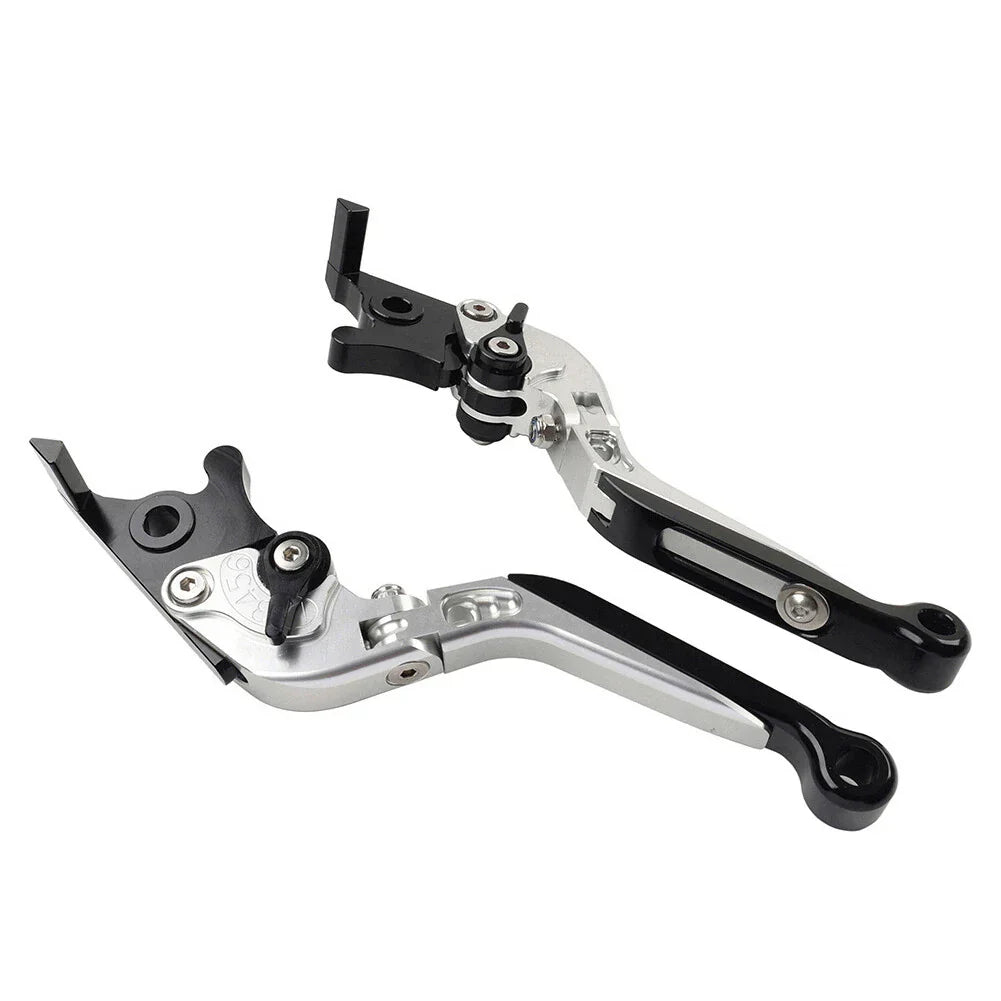CNC Silver Extendable Brake Clutch Levers for Yamaha FJR 1300, XJR1300 (04-20)
