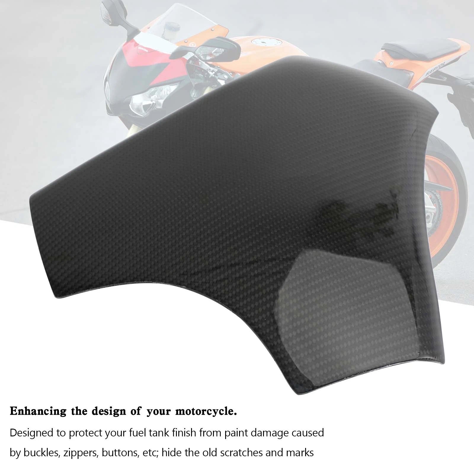 Carbon Fiber Tank Cover Fairing for Honda CBR1000RR (2008–2011)