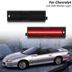 2X Smoked LED Rear Bumper Side Marker Lights for Chevrolet Camaro (1993–2002)