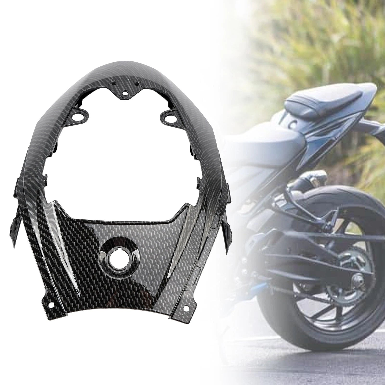 Rear Center Tail Seat Cover Fairing Cowl for Suzuki GSX-S750 (2017–2021) Carbon P