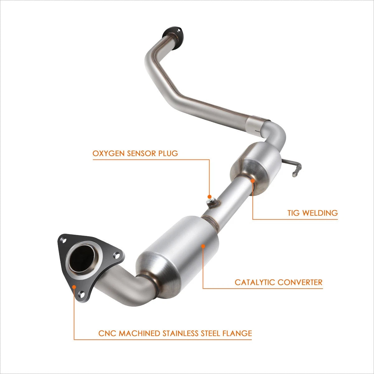 Left Side Exhaust Catalytic Converter for Toyota Tundra 4.6L 5.7L (2007–2019)