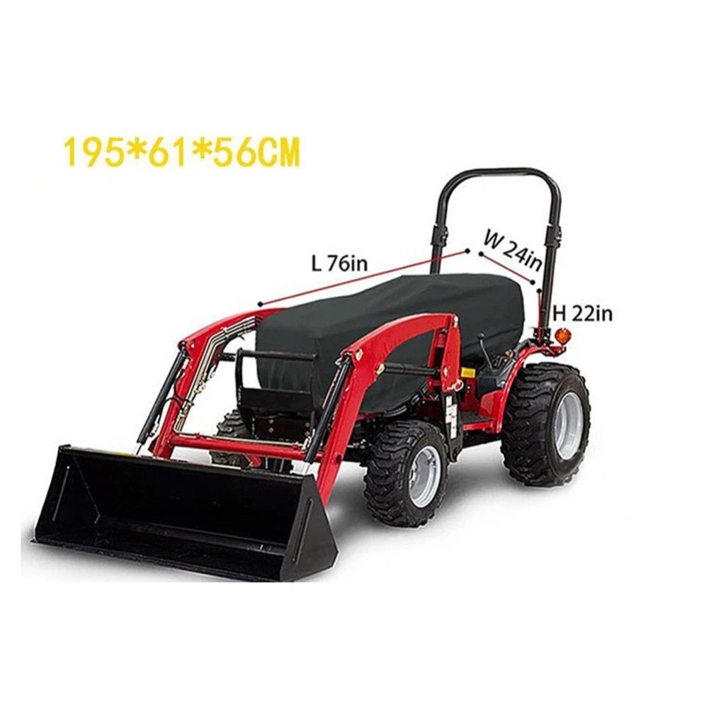 Tractor Cover 600D Oxford Waterproof with Storage Bag (195x61x56cm)