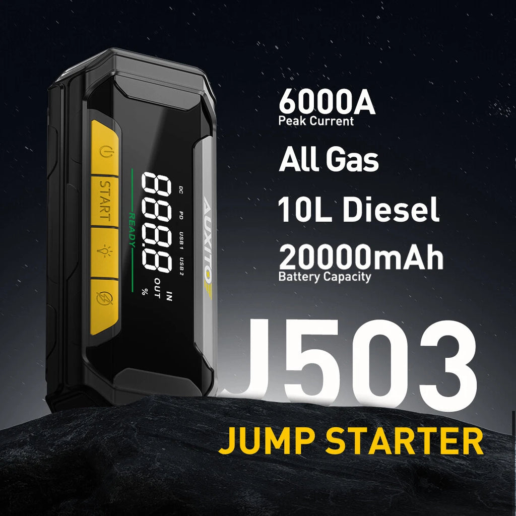 Portable 20000mAh Jump Starter for Cars
