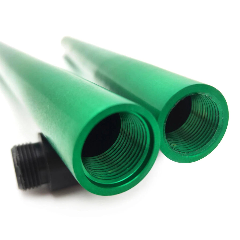 2X Clip-on Handlebars 7/8" for Universal Motorcycles (22mm) Green