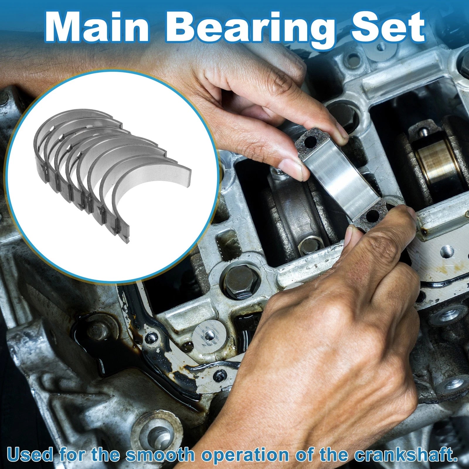 Main Bearing Set No. 1170120020 for Toyota Avalon (1993–2004)