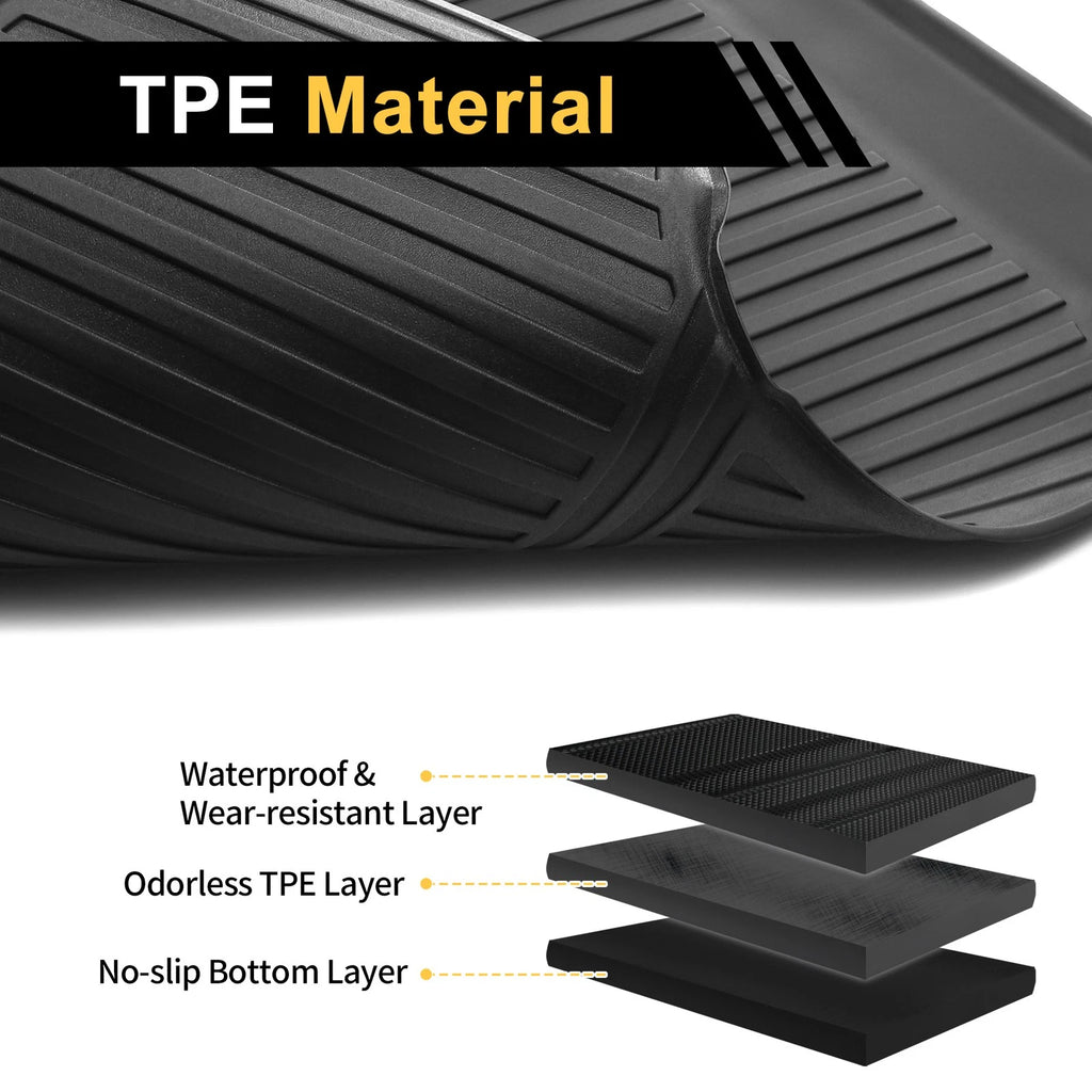 Cargo Liner Rear Trunk Mat for Lexus ES ES250 ES350 (2019–2024) TPE Stripe