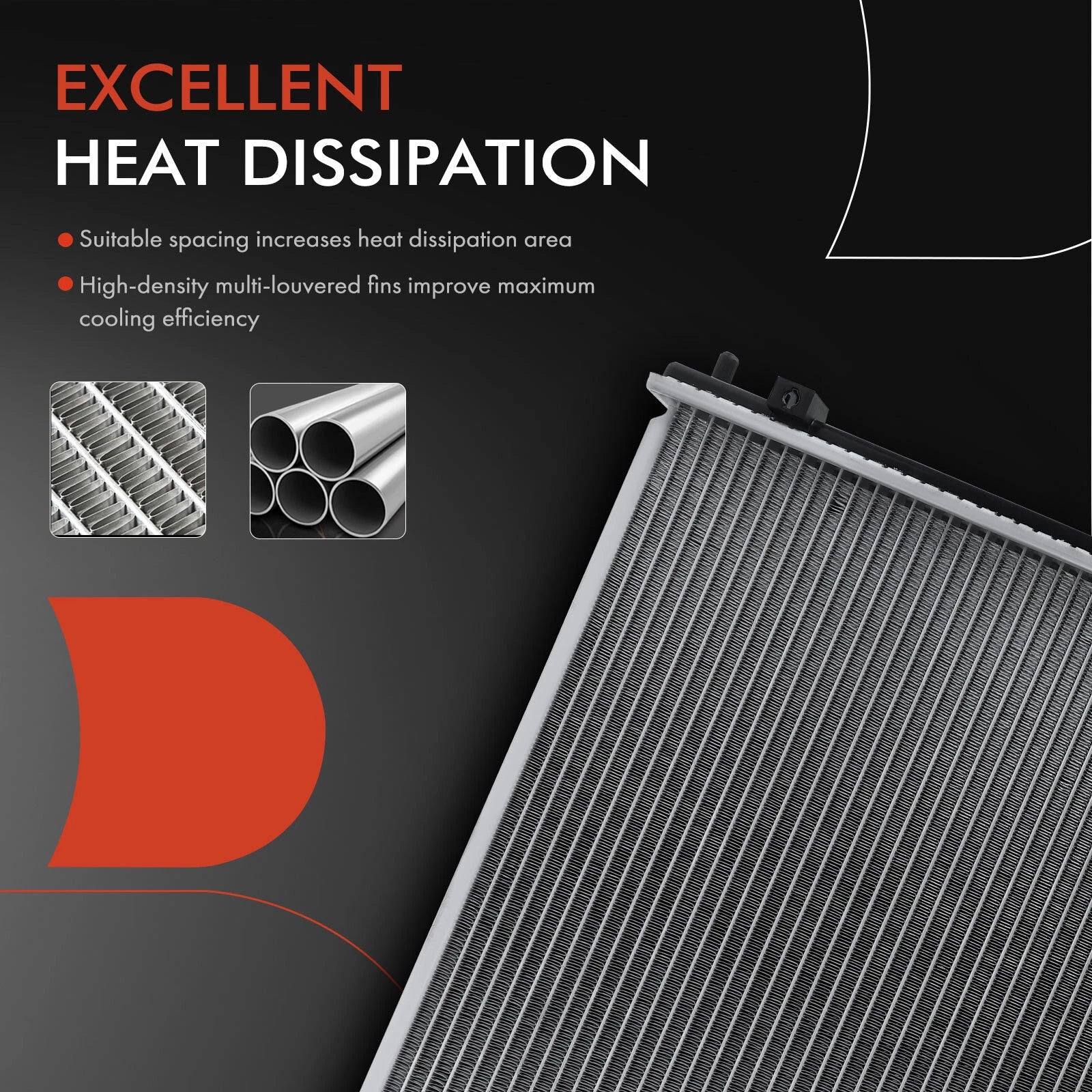 Radiator with Oil Cooler for Mitsubishi Outlander (2003–2006)