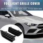 1 Pair Fog Light Grille Covers 71108-SDA-A00 71103-SDA-A00 for Honda Accord (2018–2022)
