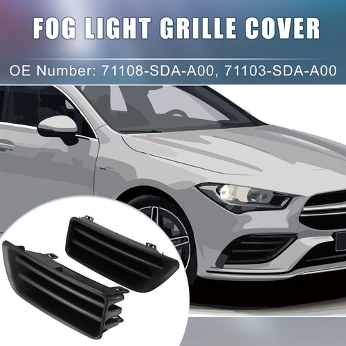1 Pair Fog Light Grille Covers 71108-SDA-A00 71103-SDA-A00 for Honda Accord (2018–2022)