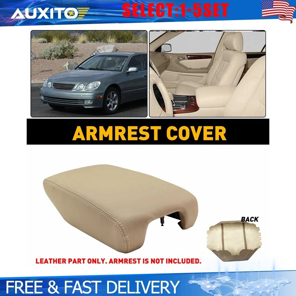 Leather Armrest Console Lid Cover for Lexus GS300 GS400 GS430 (1999–2004)