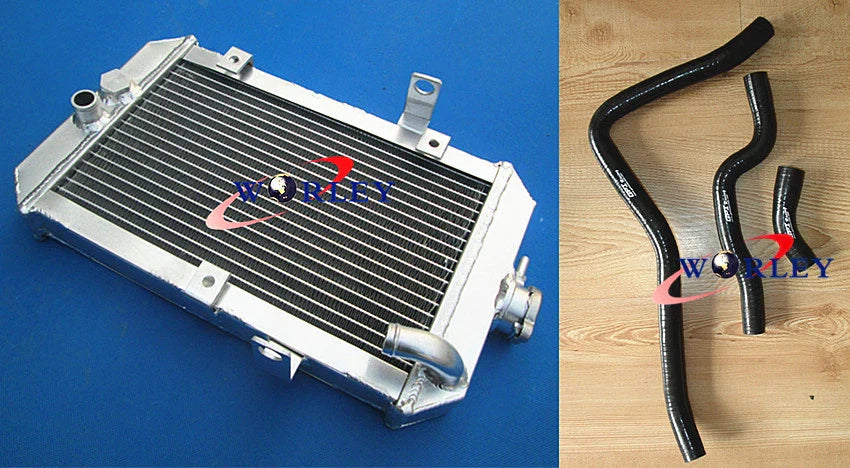 Aluminum Radiator + RED Hose for Yamaha Raptor 660R YFM660R (2002-2005)