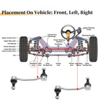 2X Front Stabiliser Sway Bar Link for Hyundai Azera (2006–2011) & Kia Amanti