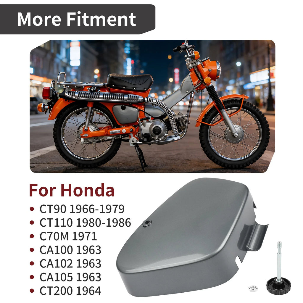 Right Side Battery Box Frame Cover with Latch Knob for Honda Trail 55 (1963)